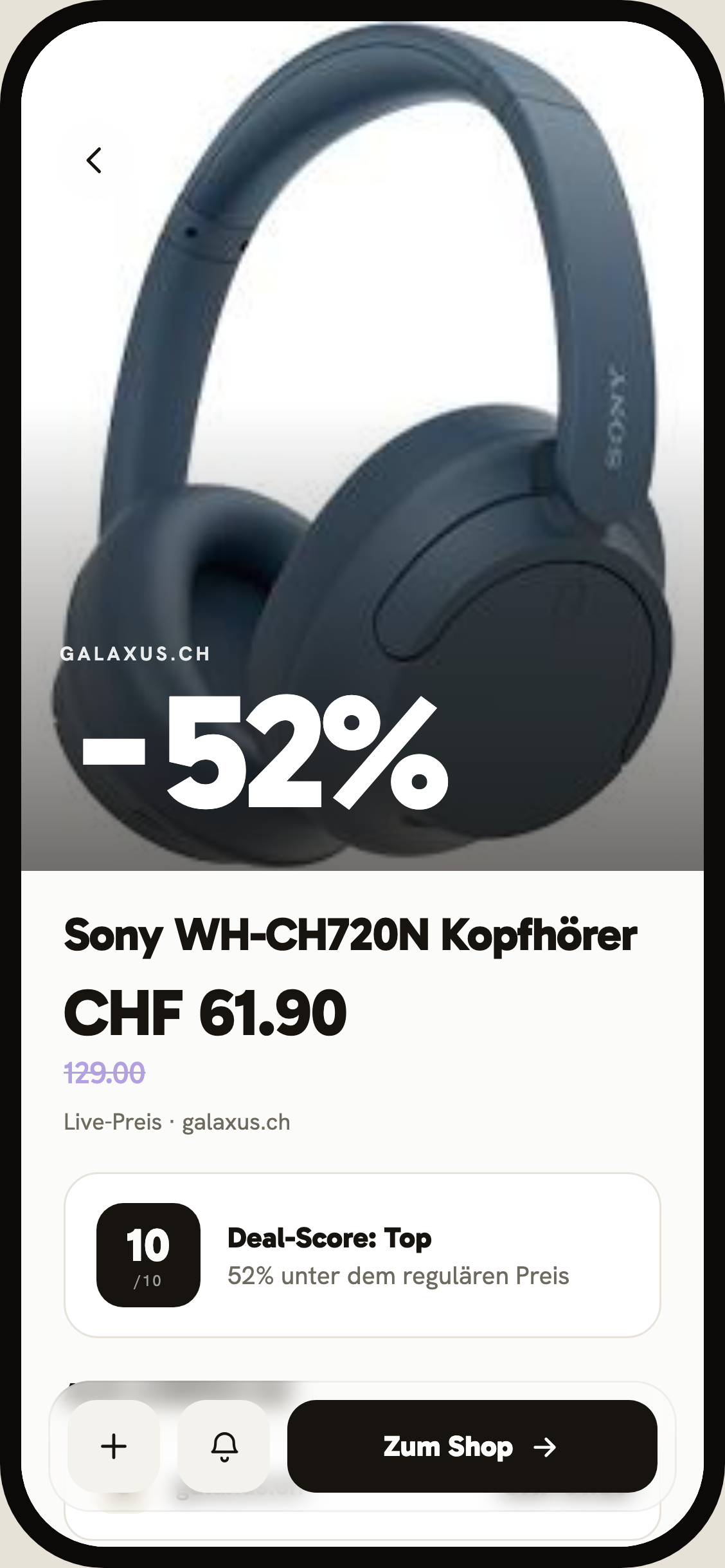 Deal detail with Deal-Score