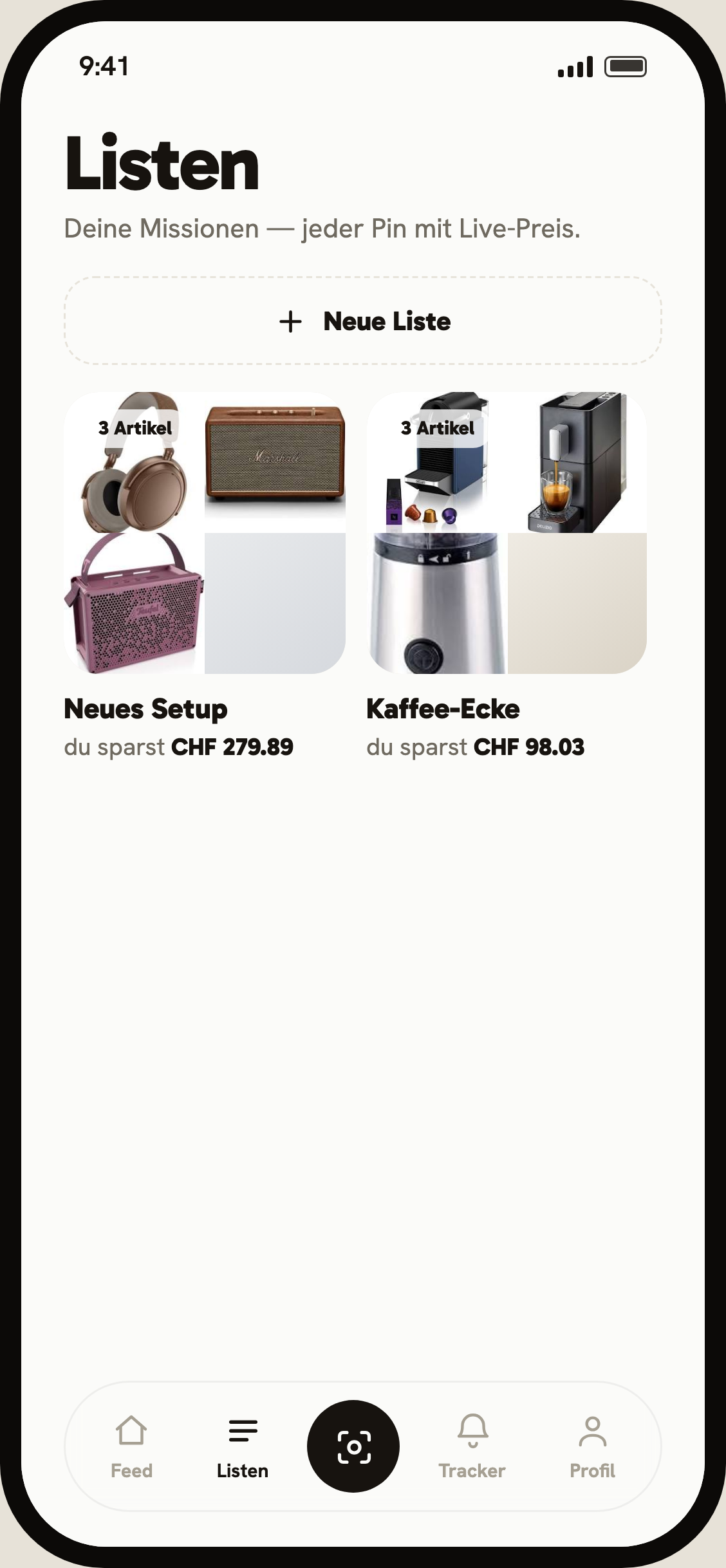 Deal lists